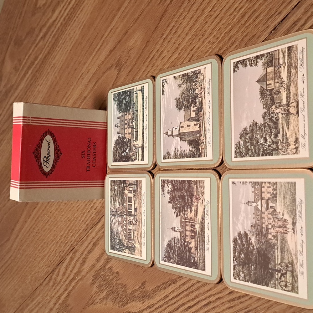 Pimpernel coasters,  Williamsburg green/BUNDLE ONLY 2or more items